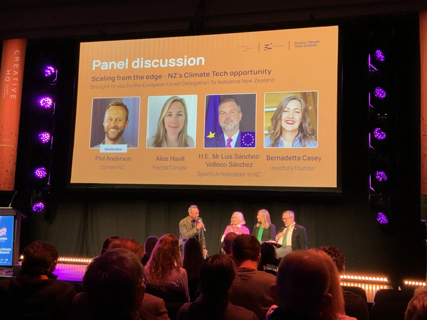 Scaling from the Edge panel at the Aurora Climate Tech Summit