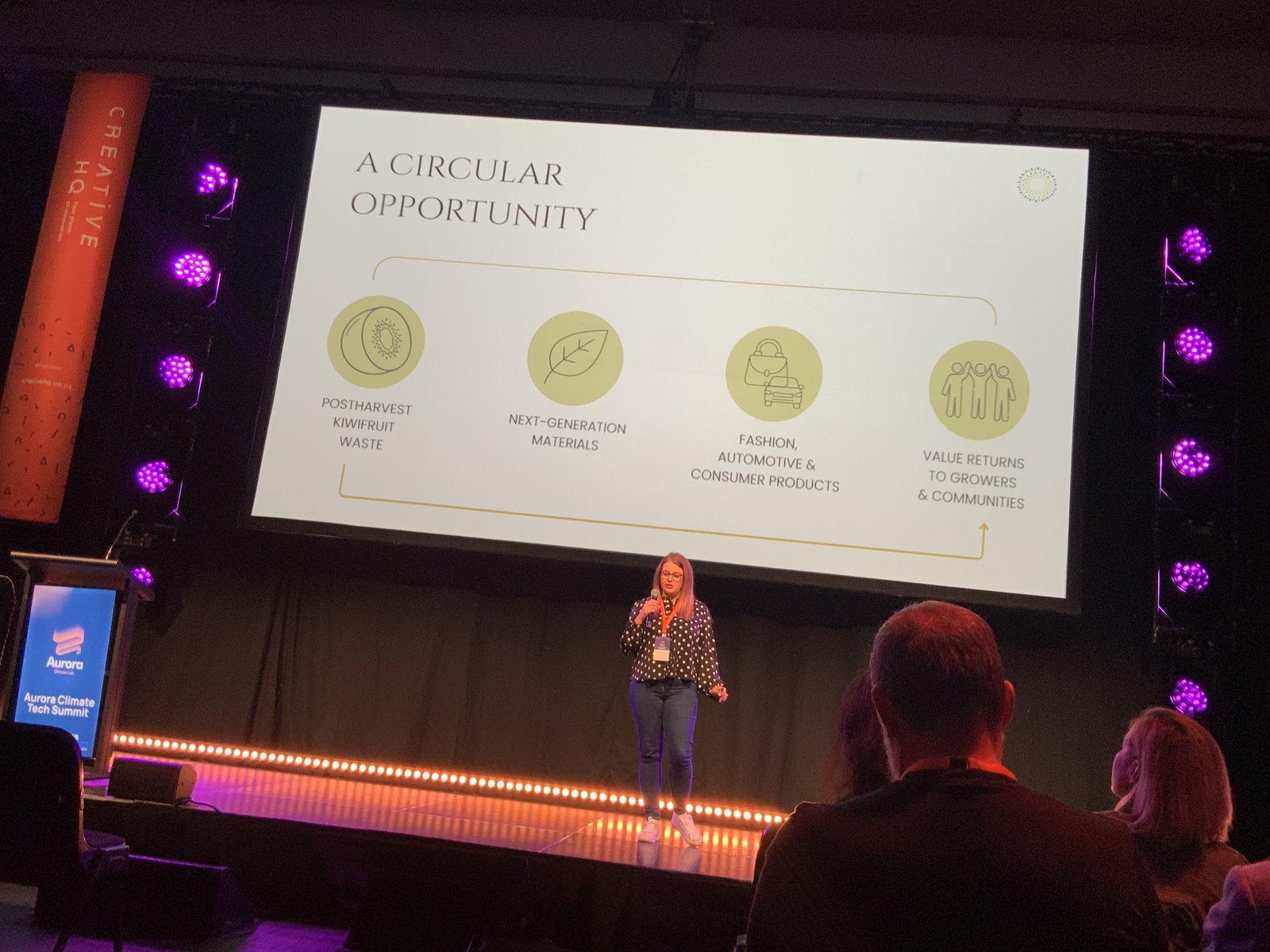 The founders under the lens: a circular-economy materials pitch from the Aurora showcase — the 