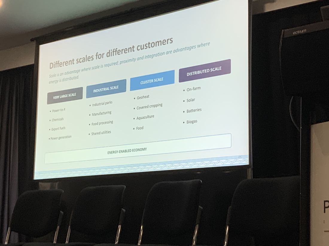 Slide: different scales for different customers, from very large scale through industrial, cluster and distributed scale